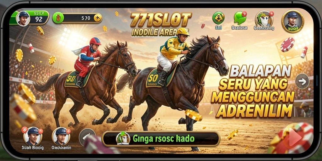 Screenshot dari gameplay balap yang mendebarkan di 171SLOT.