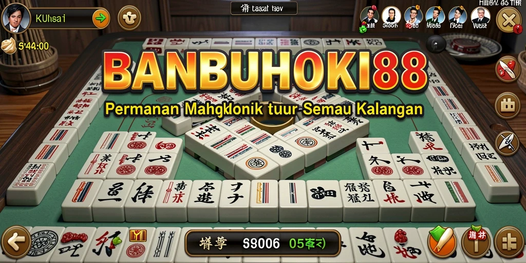 Tampilan gameplay Mahjong yang menarik dan mengasyikkan dari BANBUHOKI88.