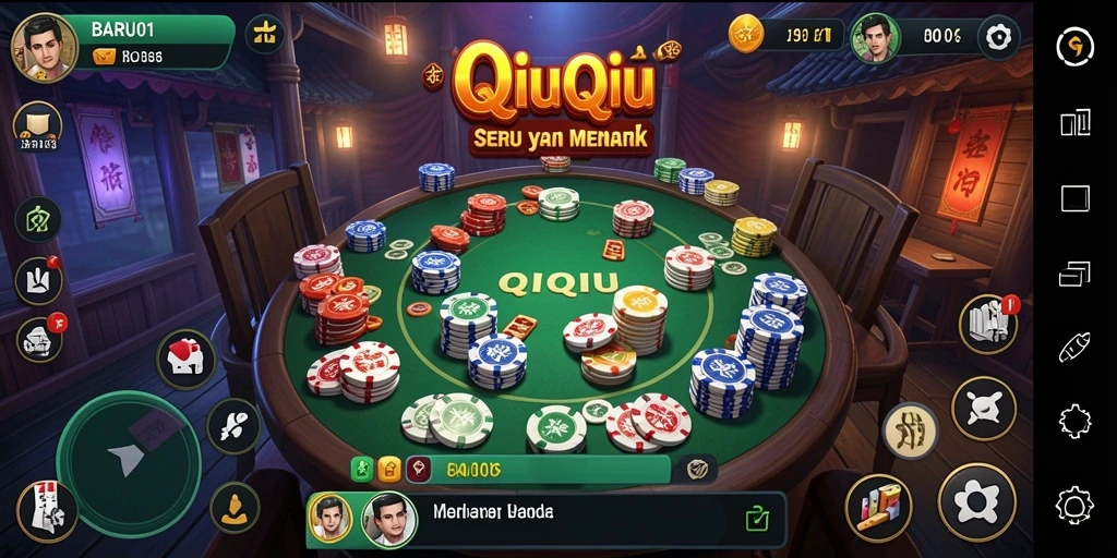 Gameplay seru QiuQiu dalam BARU01 yang menampilkan serangan strategis.
