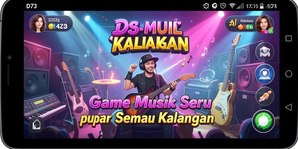 Gambaran seru gameplay musik di D73.