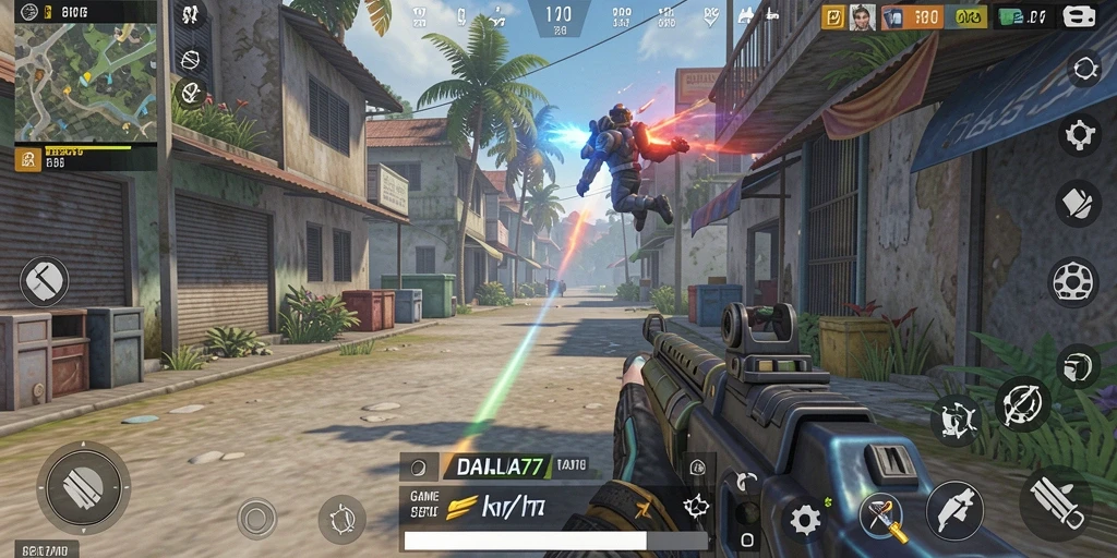 Tangkapan layar gameplay yang mendebarkan dari DAHLIA77.