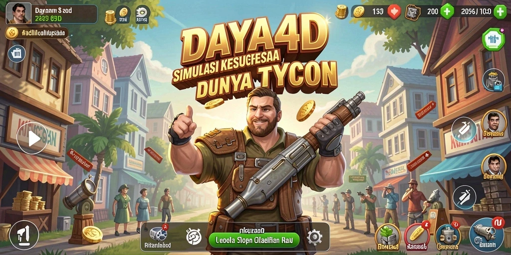 Screenshot utama DAYA4D menampilkan gameplay Tycoon yang seru.