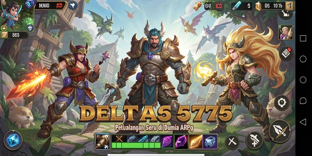 Tangkapan layar utama menunjukkan aksi seru dalam gameplay ARPG.