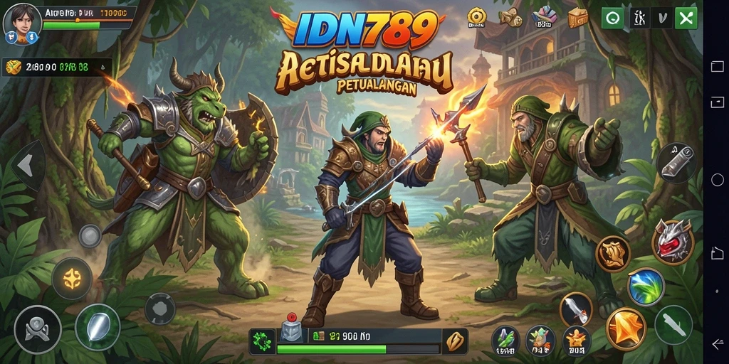 Tampilan gameplay seru dari IDN789 menghadirkan aksi intens.