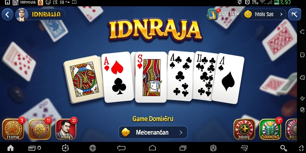 Screenshot menunjukkan gameplay menarik dan seru dari IDNRAJA.