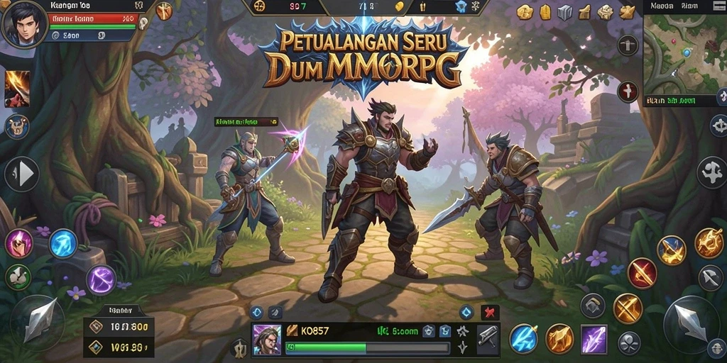 Gameplay imersif yang mendalam dalam dunia MMORPG KO857.