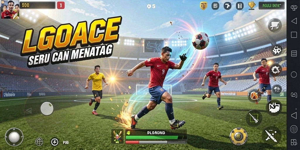 Gameplay LGOACE yang seru dan mendebarkan dengan berbagai olahraga.