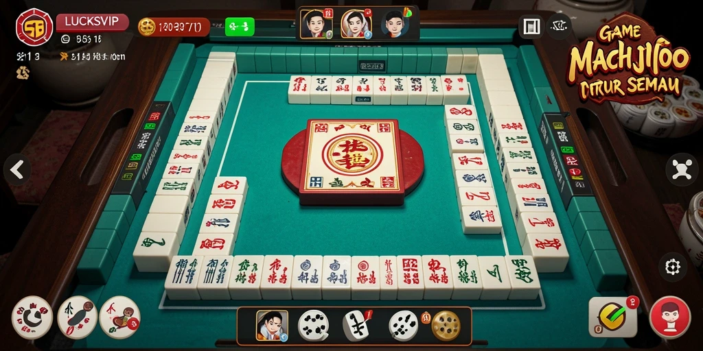 Screenshot gameplay Mahjong LUCKSVIP yang menarik dan penuh tantangan.