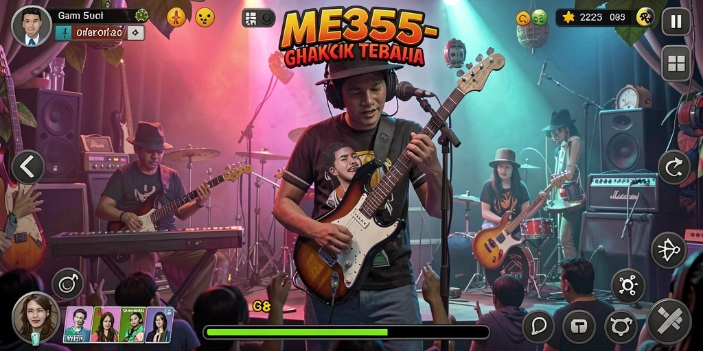 Tampilan menarik saat bermain musik di ME355.