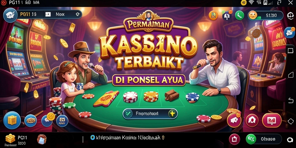 Tampilan gameplay seru PG11 pada aplikasi Kasino mobile.