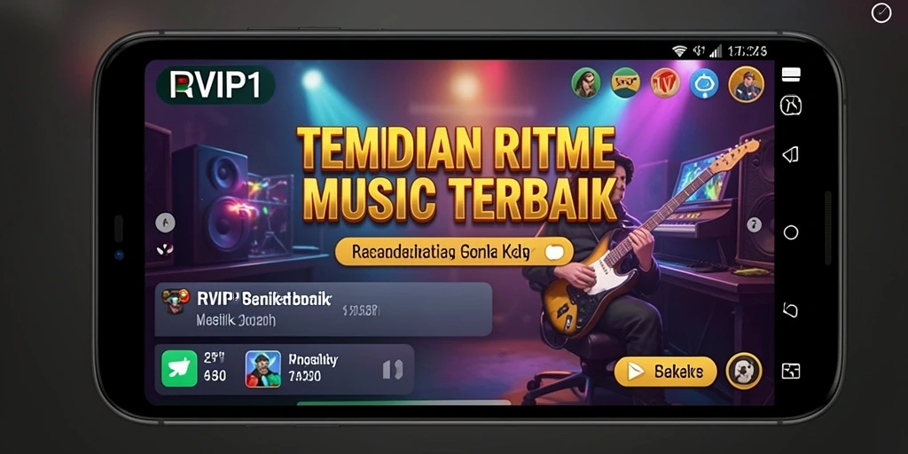 Tampilan screenshot yang menunjukkan gameplay RVIP1 yang interaktif dan penuh warna.