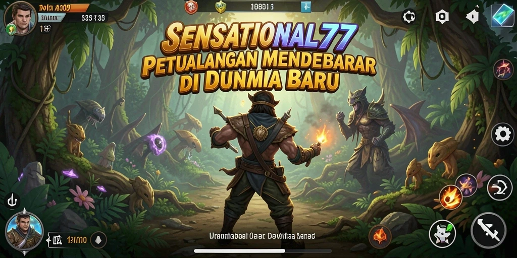 Tampilan gameplay menarik dalam petualangan seru SENSATIONAL77.