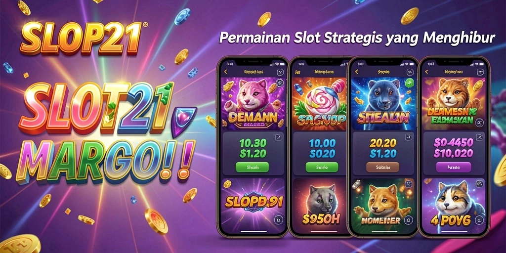 Tampilan gameplay SLOT21 yang menarik dan penuh warna.