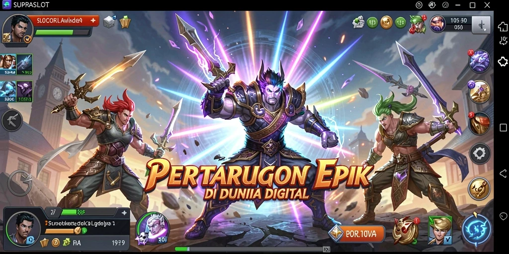 Tampilan gameplay Fighting seru dan mendebarkan di SUPRASLOT.