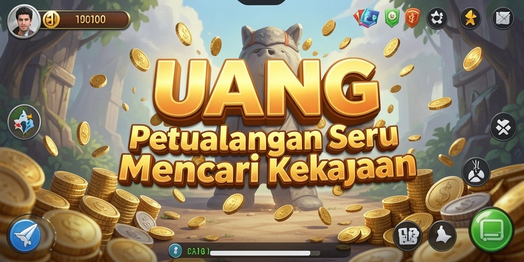 Tangkapan layar gameplay UANG menampilkan petualangan menarik.